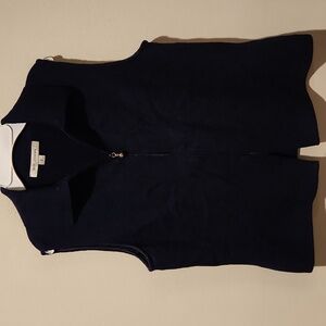 ❤️ ST JOHN VINTAGE KNIT WOOL BLEND ZIP FRONT SLEEVELESS SWEATER TOP / VEST, 8